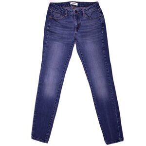 Sonoma Jeans Womens Sz 6 Blue Preppy Low-Rise Slim Stretch Denim, Fits 28x29.25